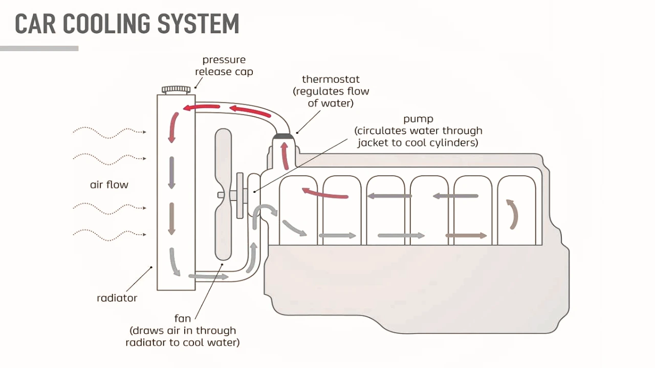 What is Engine Cooling System?- Types, and How it Works - MendMotor